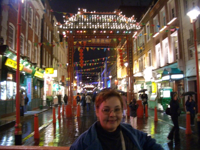 Chinatown in the rain